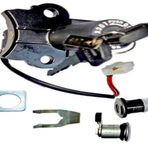 Deutsche Ignition Lock Kit For Hero Splendor+ i3s BS-IV (Set of 3) Consisting of Ignition Cum Steering Lock